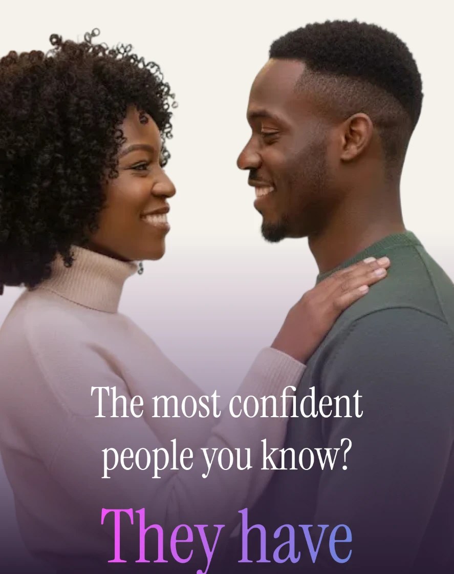 A smiling couple